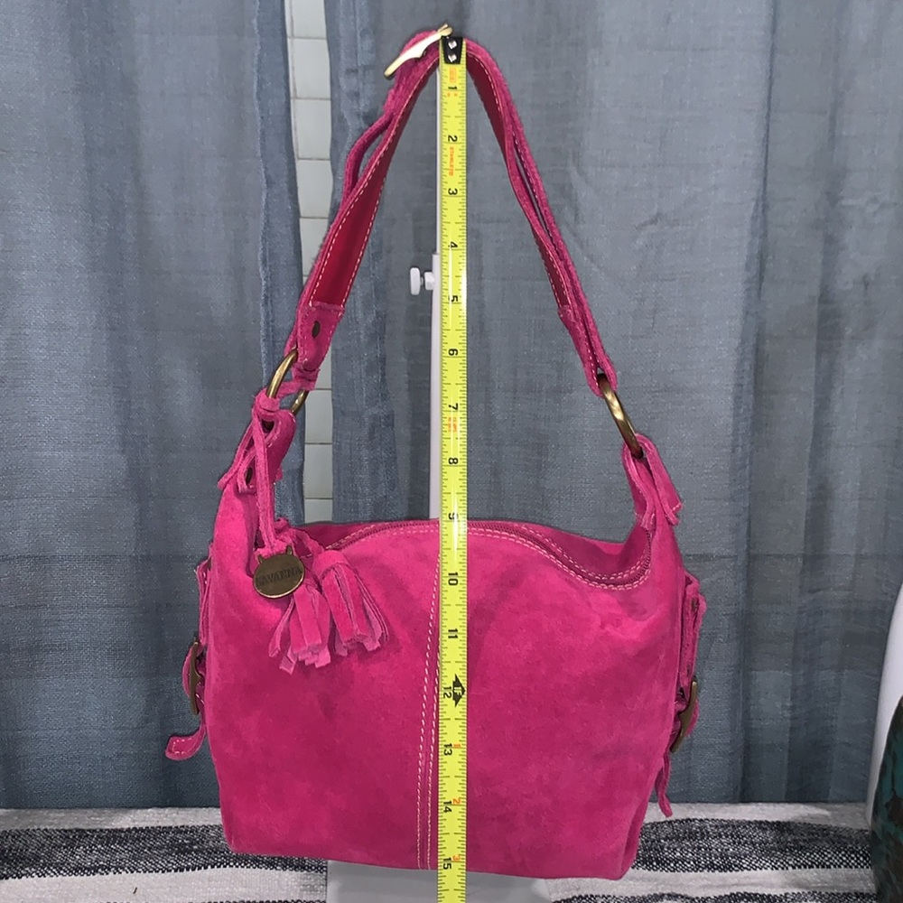 SAVANNA baguette suede bag ( Genuine leather) - Picture 10 of 13